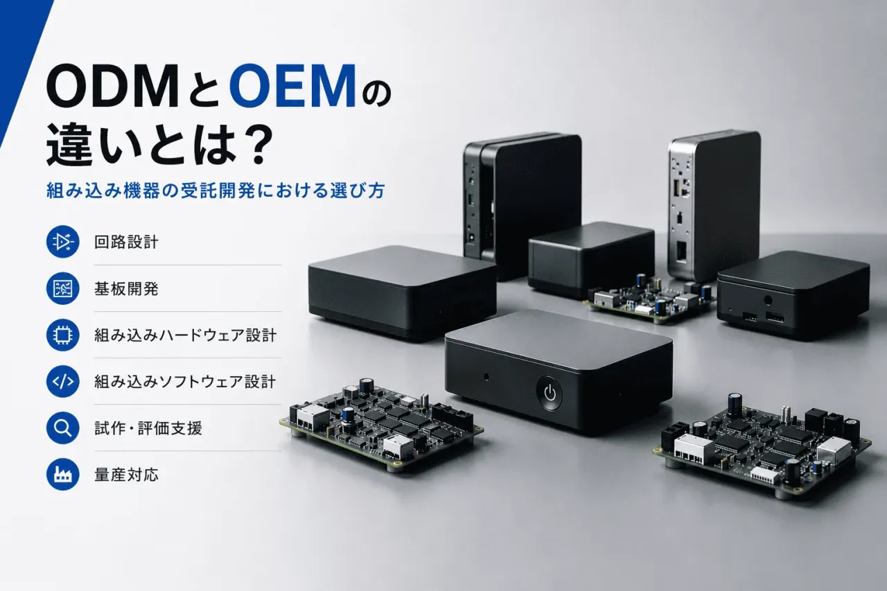 ODM と OEM の違いとは？ 組み込み機器の受託開発における選び方